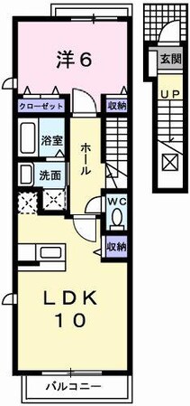 リシェスコリーヌＢの物件間取画像